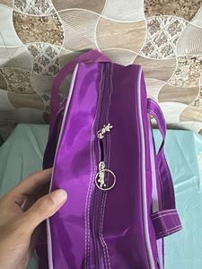 Purple "baby good" Travel Bag