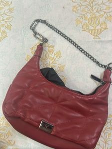 Red Quilted Handbag of allen solly