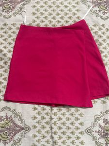 Zastraa vibrant Pink Wrap Skort
