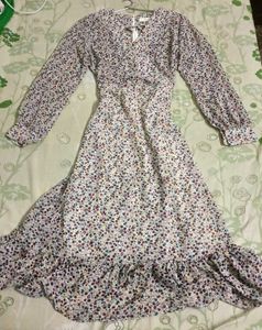 Floral Summer Dress with Ruffle Hem