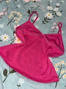 Yk2 Hot Pink Sleeveless Top 🌺
