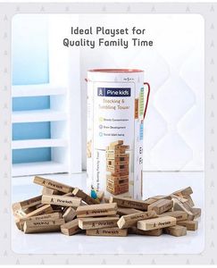 Premium 54 Blocks Wooden Stacking Game