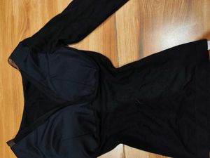 Long Sleeve Black Camisole Top