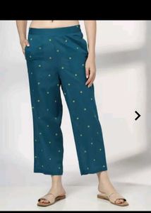Stylish Blue Palazzos with Print