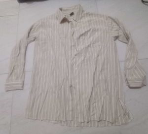 Unisex Striped Button-Down Shirt