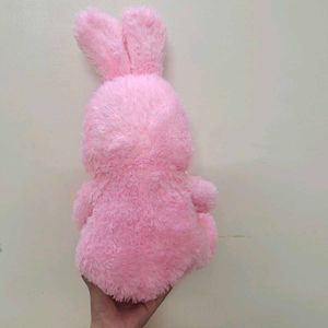 pink buny with a big heart