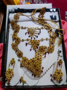 Stunning Gold Tone Bridal Jewellery Set pakistani