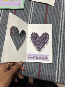 Handmade Quilled Heart Card