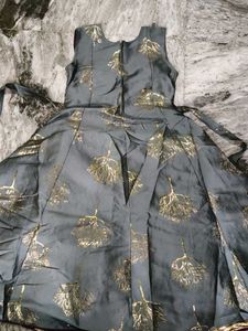 Elegant Grey &amp; Maroon Lehenga Choli