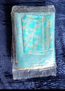 Aqua Blue saree