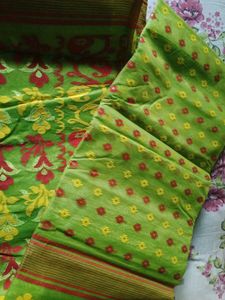 Green Ethnic Dress Material