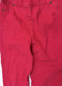 Red Casual Pants