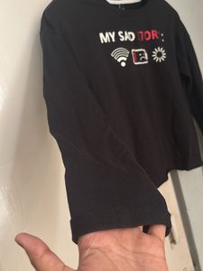 My Sad Story Graphic Long Sleeve Top
