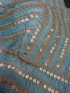 Stunning Sequined Blue Blouse