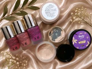 Nail paint and body butter combo