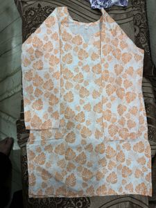 Floral Print Cotton Kurtas (Set of 2)