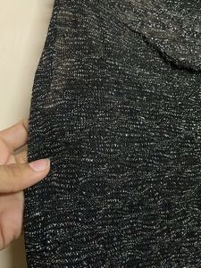 Sparkly Black Sleeveless Top