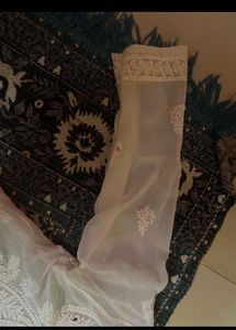 Elegant White Chikankari Kurta