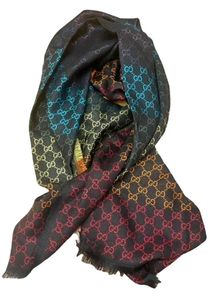 Gucci GG Monogram Rainbow Scarf
