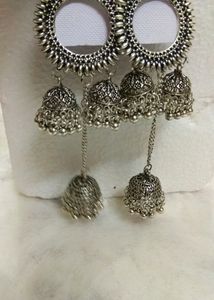 Long Silver Earrings