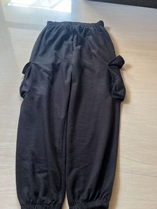 Black Cargo Jogger Pants