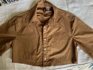 H&amp;M Cotton Boxy Cropped shirt