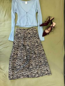 Zebra Print Skirt