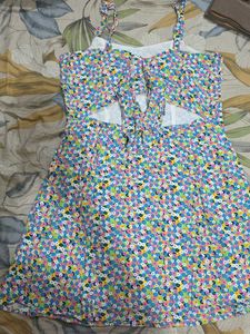 Cute Floral Print Summer Dress