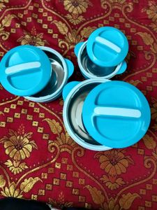 BRANDED NEW CELLO SAPPHIRE CASSEROLE COMBO OF 3