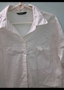Classic White Oversized Button-Up Shirt