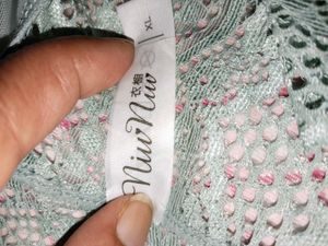 Premium Mint Green High-Waist Sheer Lace Panty (Si