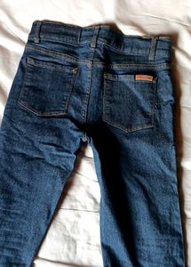 Blue Denim Jeans, slim fit, length 35 in