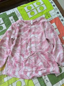 Pink & White Tie-Dye Top