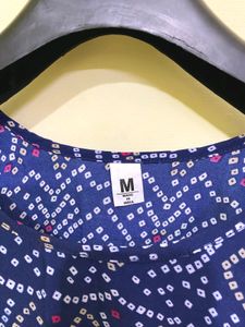 Blue Chunri Print Kurti