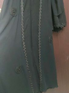 Elegant Black Abaya with Embellishments