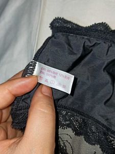 Elegant Black Lace Briefs