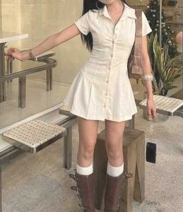 collared y2k dress