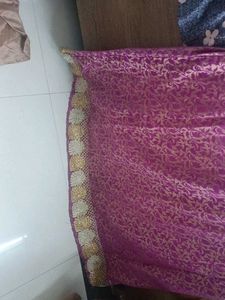Beautiful Purple Embroidered Ethnic Gown