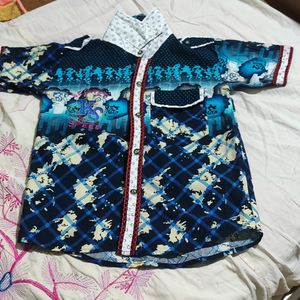 Cotton Printed shirt For 3 to 5 Years Boy