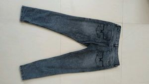 Washed grey Denim Jeans