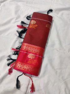 Softy Silk Allover Boota Saree with Floral Motifs