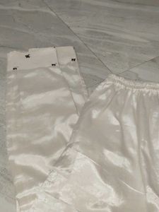 Elegant White Kurta with Black Embroidery