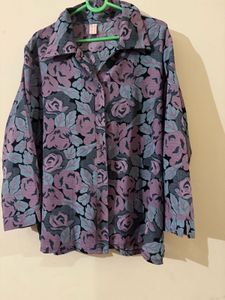 Floral Print Long Sleeve Shirt