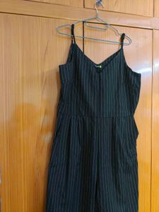 Striped Black Jumpsuit