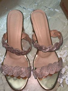 Sparkly Rose Gold Heels