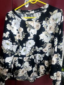 Floral Peplum Top