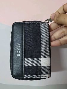 Bovi's Plaid Zippered Coin Pouch