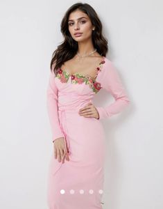 Pink Floral Dress
