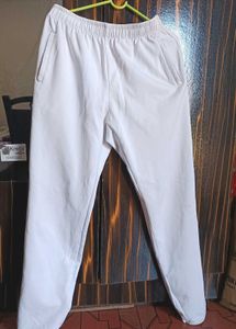 Unisex Comfortable white joggers