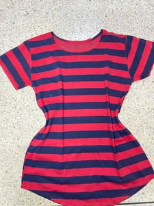 Classic Red & Blue Striped T-Shirt